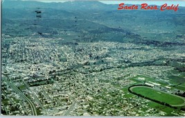 Aerial View Postcard Santa Rosa California Postmarked 1960s - £11.64 GBP