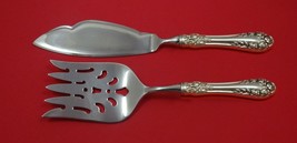 Rose by Wallace Sterling Silver Fish Serving Set 2 Piece Custom Made HHWS - $132.76
