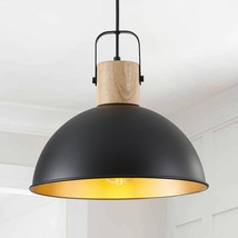 Pendant Lighting For Kitchen Island,12&quot; Dome Matte Black Farmhouse Hanging Penda - £63.27 GBP