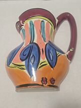 Kathryn Young by Ganz Bella Casa Ceramic Colorful Painted Flat Wall Pock... - $19.79