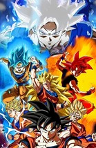 Evolution of Goku Poster | Super Saiyan God Ultra Instinct | DBZ | NEW | USA - £15.79 GBP