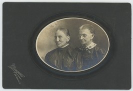 Antique Circa 1890s Large Cabinet Card Two Stern Looking Older Women De Graff OH - £11.00 GBP