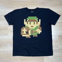 Men&#39;s Nintendo Zelda Link Portrait 8-Bit Map Tee   Large - £12.63 GBP