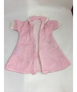 Vintage Pink and White Doll Robe Fits Barbie | British Colony of Hong Kong - $9.89