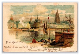 Ships in Port Hafen Port of Hamberg Hamburg Germany DB Postcard V23 - £3.84 GBP