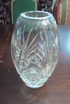 Crystal CUT Vase, beautiful design, 8&quot; [GL-1]  - £15.77 GBP
