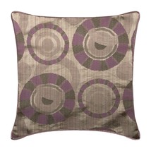 Decorative 16 x 16 inch Abstract Purple Silk Throw Pillows, Purple Wheels - £23.86 GBP+