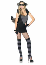 LEG AVENUE RISKY RACCOON ADULT COSTUME 83881 VARIOUS SIZES BRAND NEW - $19.99