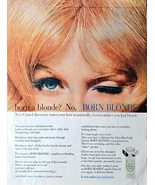 Born Blonde Clairol No peroxide gleam hair healthy-1965 Vintage Print Ad - $179.45 MXN