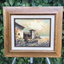 Bonnard Original Modern Impressionist Harbor Seascape Vintage Oil On Canvas - £799.35 GBP