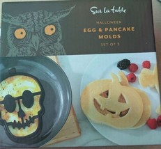 Sur La Table Halloween Pancake &amp; Egg Molds, Set of 3 Skull Ghost Pumpkin... - £19.08 GBP