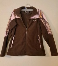 Mossy Oak Rocky Women Fleece Jacket Sz Small Camo Pink - £12.90 GBP