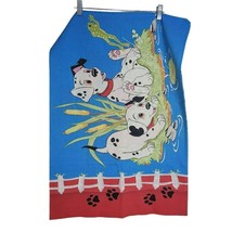 Disney 101 Dalmations Pillowcase Vintage Dogs Puppies Cartoon 1990s 28x20 - £13.80 GBP