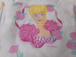 Dan River 1995 Barbie Ballet Curtain Valance Face Roses Ribbon Hearts 84... - $14.73