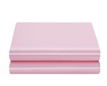 Satin Flat Sheet Only, King Flat Sheet, 1 - Piece Pink Top Sheet, Extra ... - $37.99