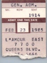 Zebra Konzert Ticket Stumpf Februar 23 1985 Elmhurst New York - £42.26 GBP