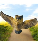 Vtg Hagen Renaker Owl Miniature Brown Figurine Wings Spread Bird Porcelain  - $12.87