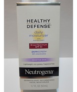 New Neutrogena Healthy Defense Daily Moisturizer SPF 50 Sensitive Skin 1.7 Oz - $50.00