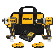 DeWalt 20V MAX XR Cordless 1/2 inch Drill/Driver and 1/4 inch Impact Dri... - $502.99