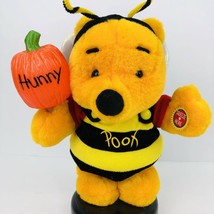 Disney Store Winnie The Pooh Halloween Bee Costume Pumpkin Hunny Plush Toy  - $18.74