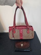 Brighton Purse Handbag Red Brown And Wallet Free Shipping - $44.55