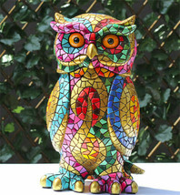 Barcino Carnival Owl Figurine Hand Painted Spain New - £52.27 GBP