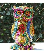 Barcino Carnival Owl Figurine Hand Painted Spain New - £50.90 GBP