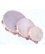 Church TAMBOURINES Set Of Three New Single Row Jingles Goat Skin Heads C... - $26.50