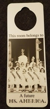 Nos Vintage 1990s Novelty Door Hanger This Room Belongs To A Future Miss America - $5.89