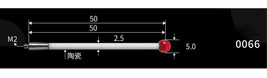 5.0mm Ruby Ball Tips 50mm Long Cmm Ceramic Stylus M2 CMM Touch Probe 0066 - $47.51