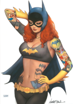 12X18&quot; Art Print ~ Nathan Szerdy SIGNED Batman Barbara Gordon Batgirl w/ Tattoos - £20.09 GBP