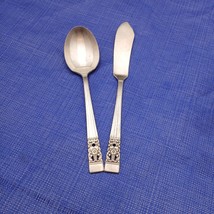 Oneida Community Coronation 1936 Set Sugar Spoon &amp; Butter Knife Silverplate - $36.93 CAD