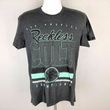 Young And Reckless Los Angeles Men&#39;s T-shirt Size Medium Gray QD8 - £6.35 GBP