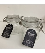 2 mason glass clamp 7 oz jars - £13.70 GBP