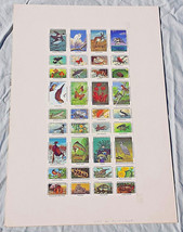 National Wildlife Federation Poster Stamp Sheet 1987 Conservation Nature Duck - £15.07 GBP