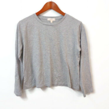 Walking on Sunshine Girls&#39; XL Gray Cropped Long Sleeve T Shirt Gray Grey - £7.50 GBP