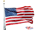 American Flag 3X5 FT 210D for outside, Heavy Duty, Luxury Embroidered St... - $15.39