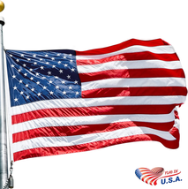 American Flag 3X5 FT 210D for outside, Heavy Duty, Luxury Embroidered Star with  - £12.30 GBP