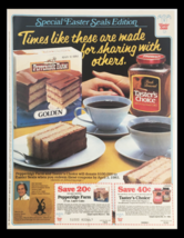 1983 Pepperidge Farm and Taster&#39;s Choice Coffee Circular Coupon Advertis... - $18.95