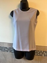 Pre-owned CALVIN KLEIN Collection Double Layer Silky Lavender Tank SZ 4 - $78.21