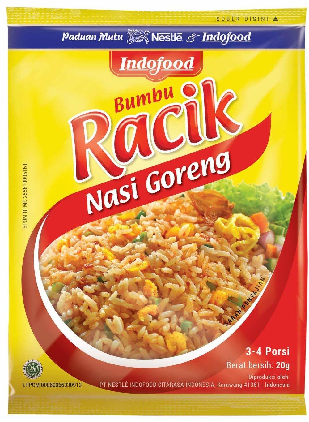 Nestle Indofood Racik Instant Seasoning Fried Rice (Nasi Goreng), 20 Pack @20g - $46.00