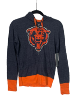Touch by Alyssa Milano Women&#39;s Chicago Bears Full-Zip Hooded Sweatshirt Gray-SML - $36.65