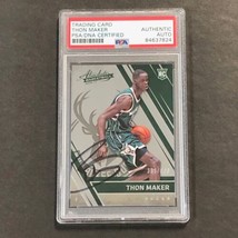2016-17 Panini Absolute #169 Thon Maker Signed Card Auto PSA/DNA Slabbed Rc Buck - £31.52 GBP