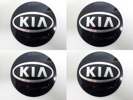 Kia - Set of 4 Metal Stickers for Wheel Center Caps Logo Badges Rims  - $24.90+