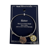 Belk Silverworks Sister Best Friend Silver Tone Bracelet Stainless Steel... - £15.01 GBP