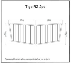 Tige RZ 2pc Swim Platform Pad 6mm Boat EVA Teak Decking 1/4&quot; 6mm - £184.42 GBP