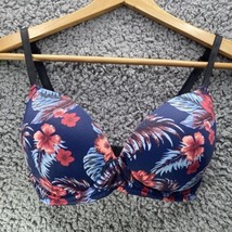 Victoria Secret Pink Wear Everywhere Bra Wirefree Floral Multiway Push Up 32DD - £14.43 GBP