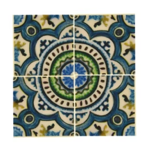 PWS Blue Green Light Ornamental Floor Tile 2X2 Minifigure Accessories On... - $6.21