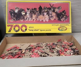 1990 CEACO Ron Kimball Long Shot Cats Kittens Puzzle 700pc Complete Vintage - £6.86 GBP
