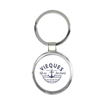 Vieques Life on the Strand : Gift Keychain Beach Travel Souvenir Puerto Rico - £6.42 GBP